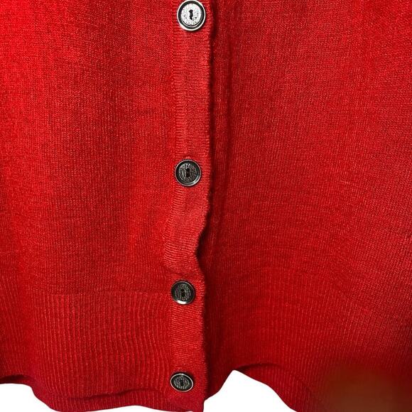 JON & ANNA Women's Red, Buttoned Up, Cardigan, Size 2X, Soft, Lightweight, NEW - Picture 6 of 10